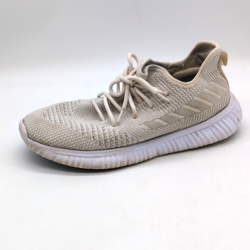 Avia Shoes Womens Beige 9 Wide Walking Sneakers Comfort Lace Up Casual